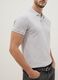 Grey slim fit short sleeve pure cotton polo_3
