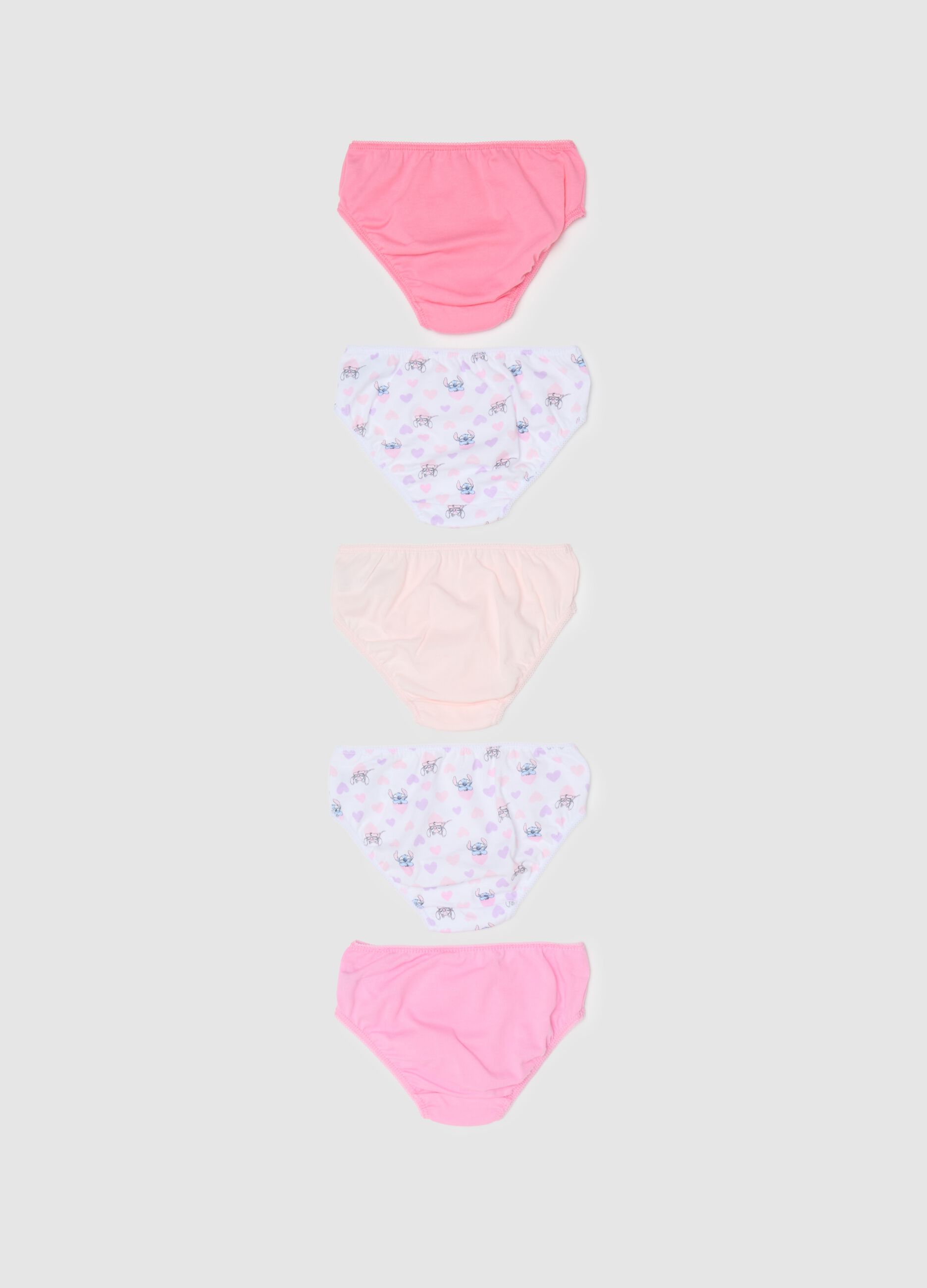 Multipack of girls' briefs in pure cotton, multicolour regular fit
