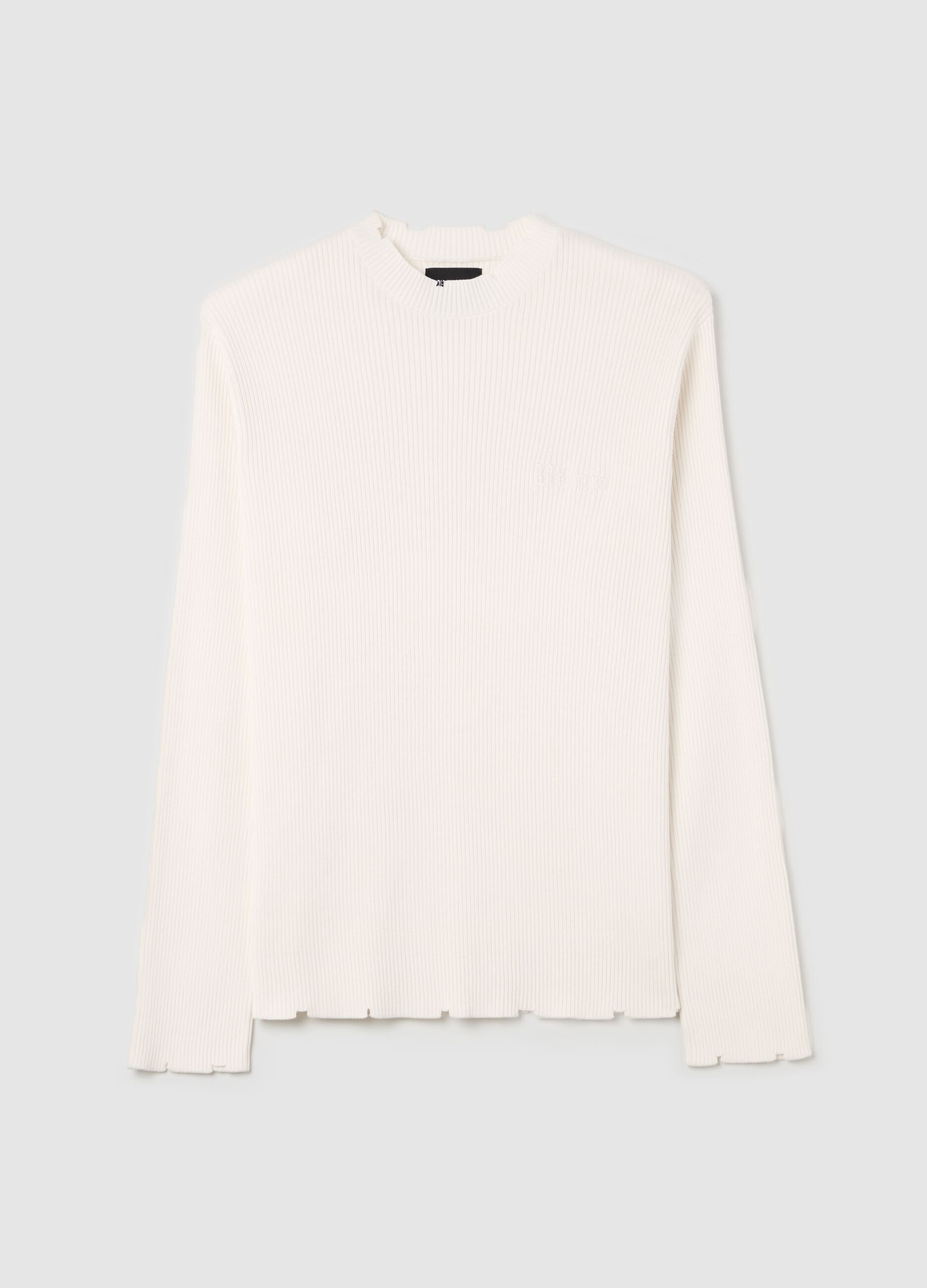 Light Knit Crewneck Vintage White
