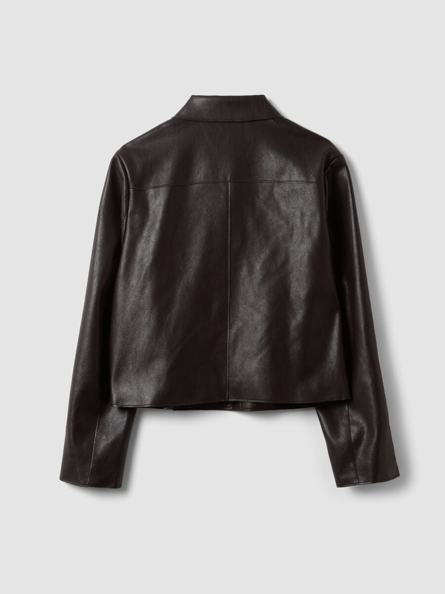 Brown regular-fit jacket with buttons_2