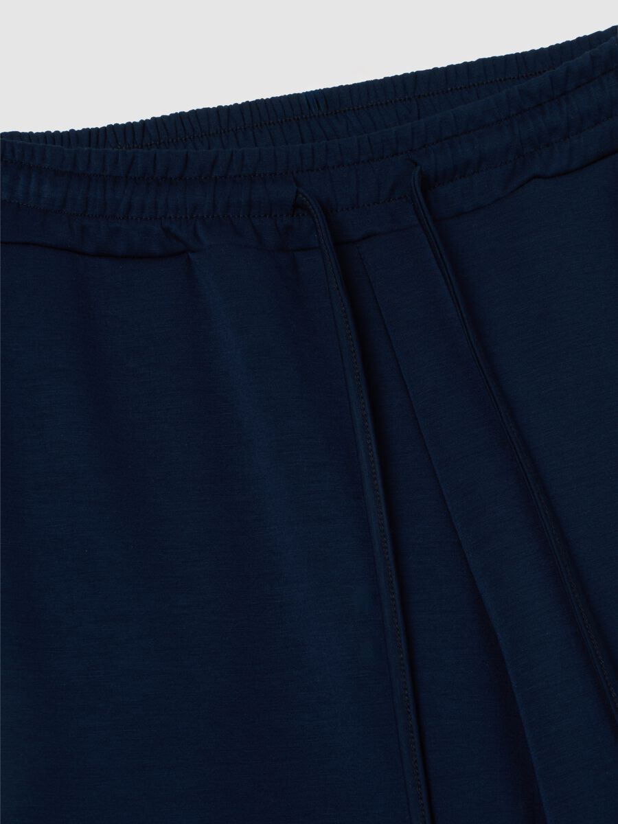 Women's Blue Viscose Blend Trousers – Regular Fit_5