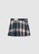Girls' multicolour check skirt in stretchy flannel_4