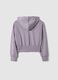 Girls' Pure Cotton Purple Hoodie with Relaxed Fit_4