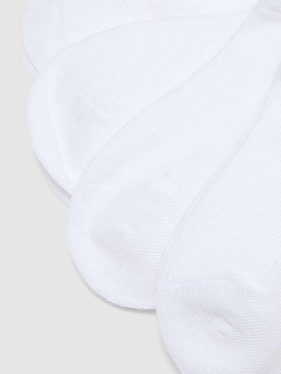 Multipack calze corte in misto cotone biologico bianco da bambine_2