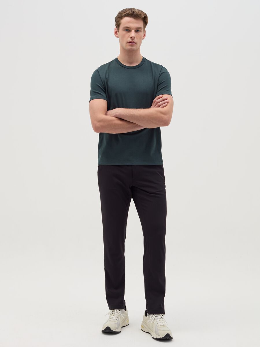 T-shirt with technical fabric_1