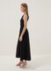 Brown midi dress in stretch cotton_1
