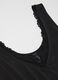 Canottiera nera regular fit con pizzo_5