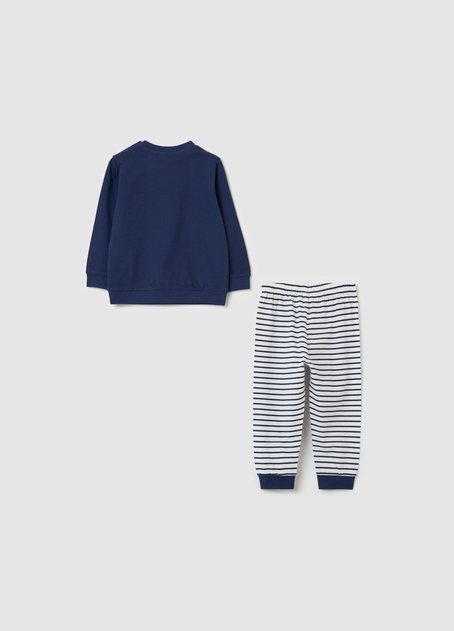 Long pyjamas with small cars print