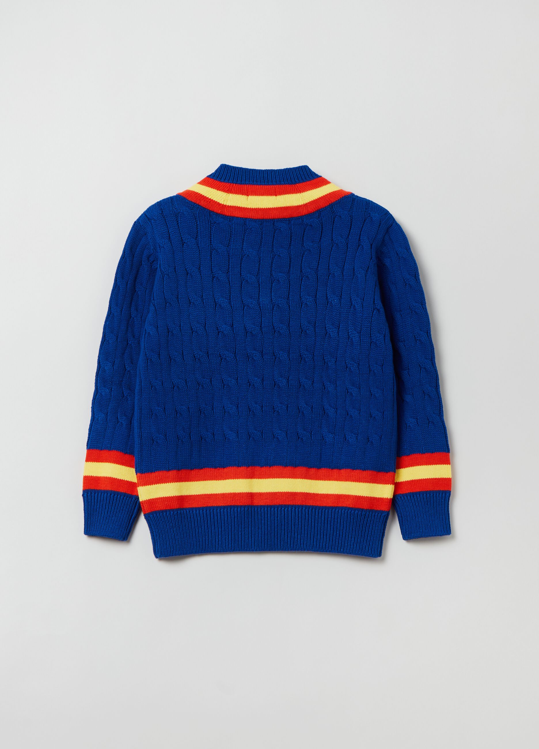 Pullover con motivo a treccia_1