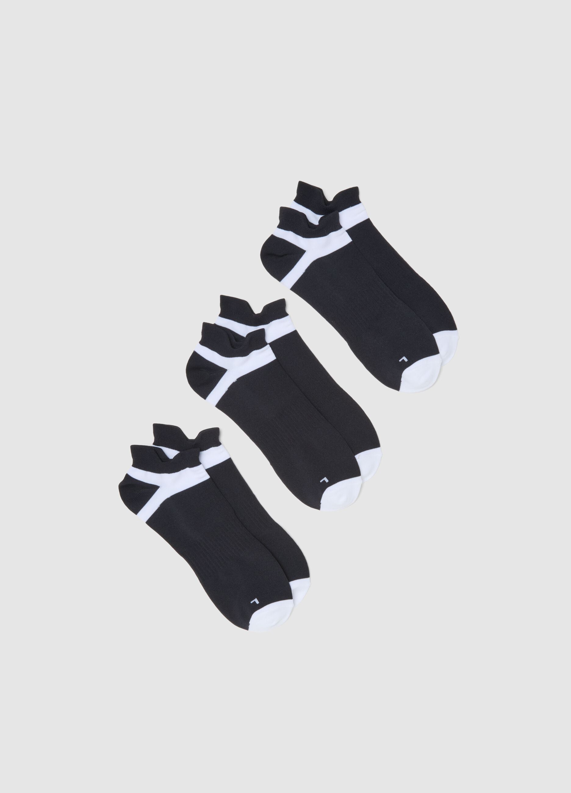 Tripack of Multicolour Fitted Sports Socks