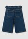 Girls' blue denim wide leg trousers_3