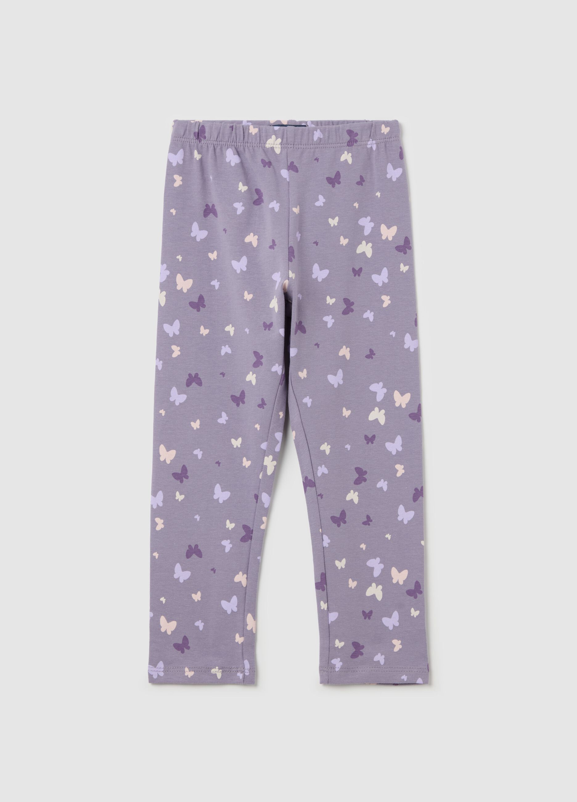 Leggings a tre quarti in cotone stretch