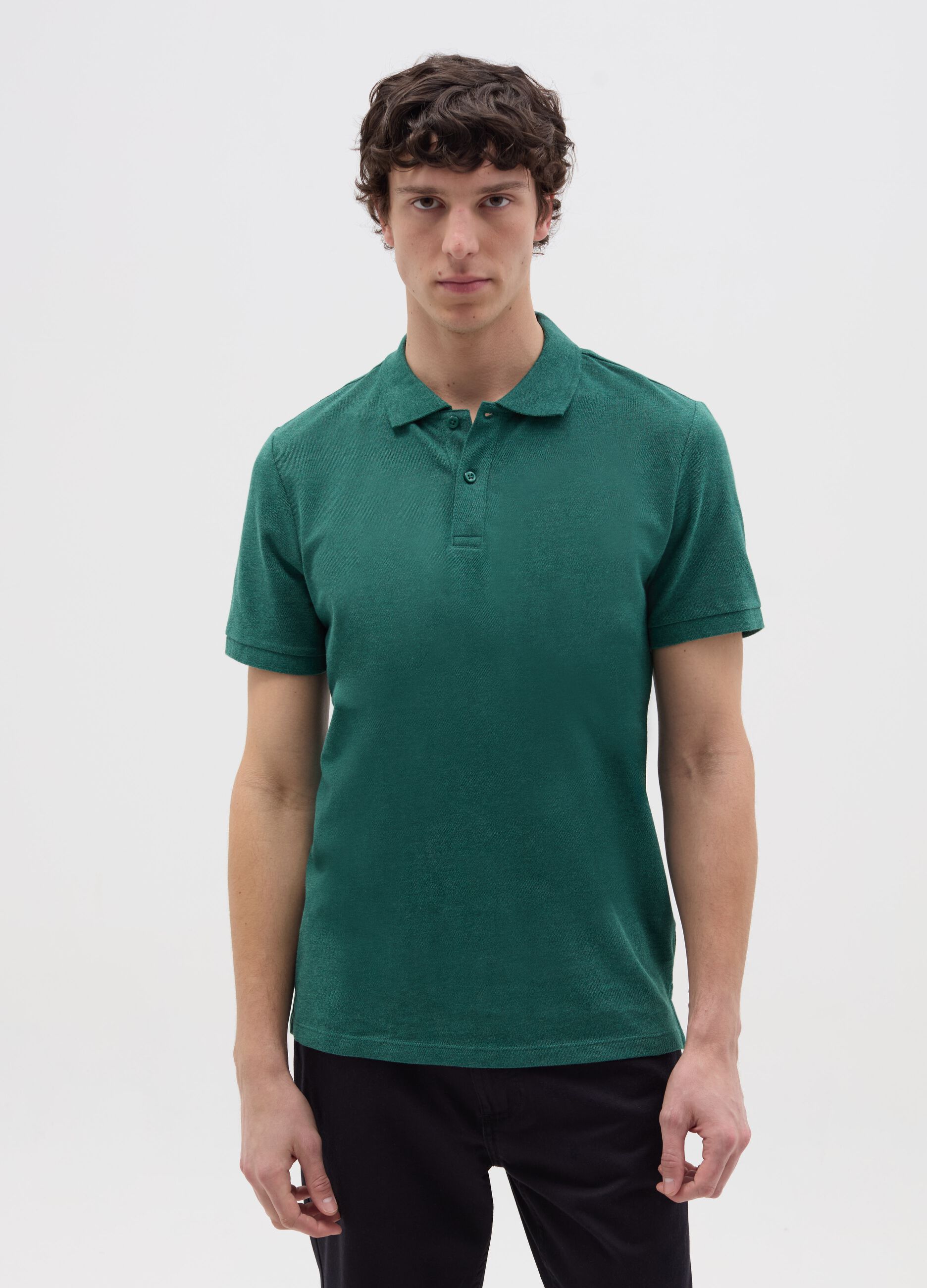 Regular-fit polo shirt in cotton