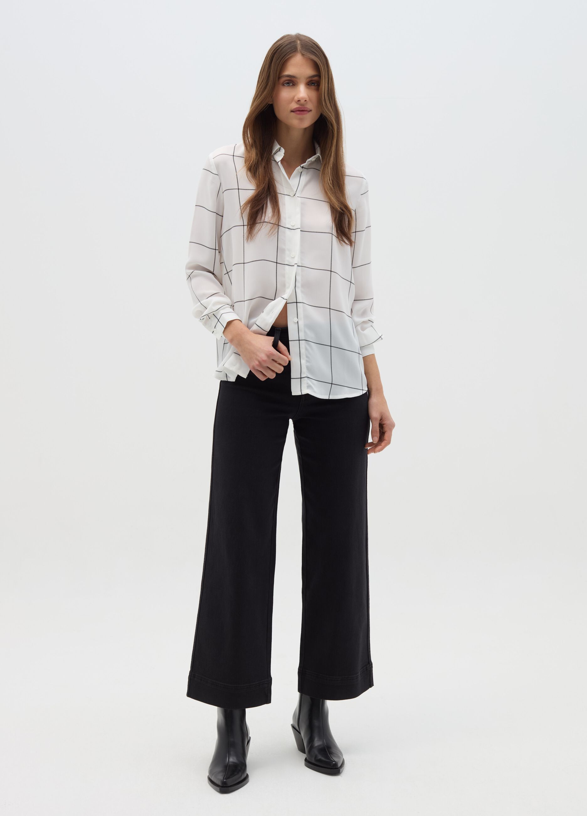 Camicia con stampa all-over