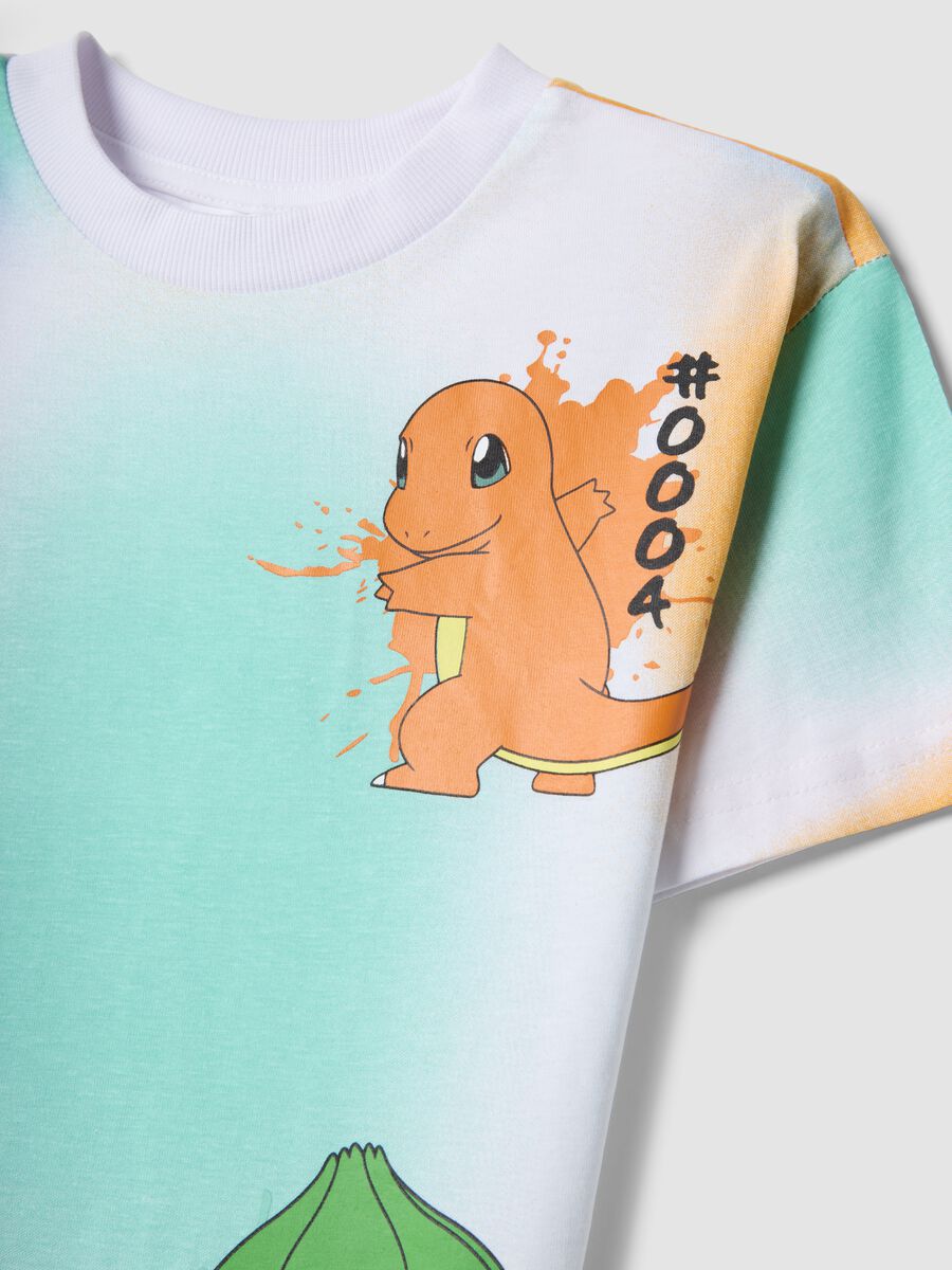 Multicolour pure cotton kids' T-shirt with Pok&eacute;mon, regular fit_2