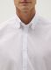 White cotton blend slim fit shirt_1
