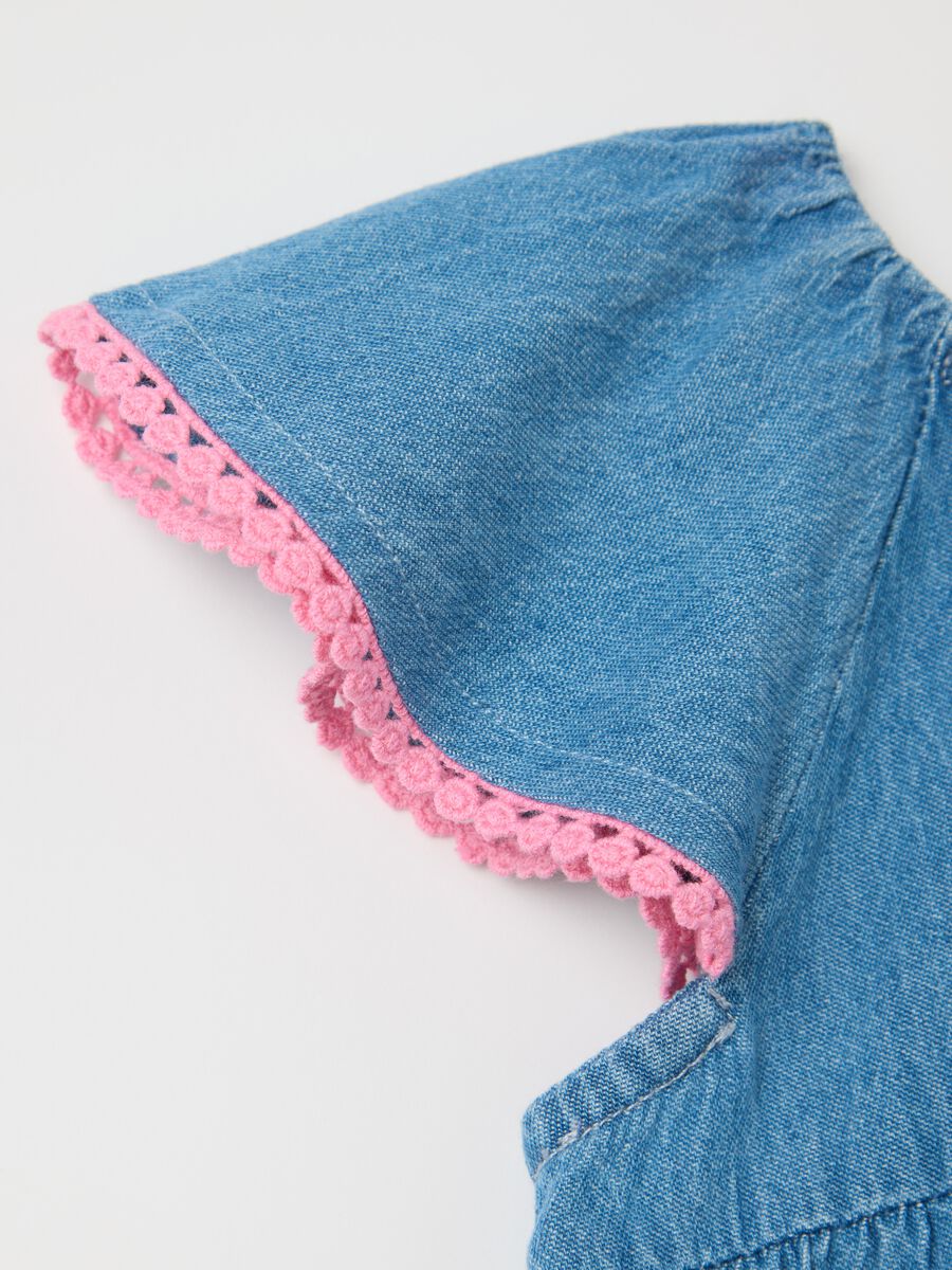 Denim dress with bows_2