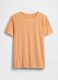 Orange pure cotton crew neck t-shirt regular fit_3