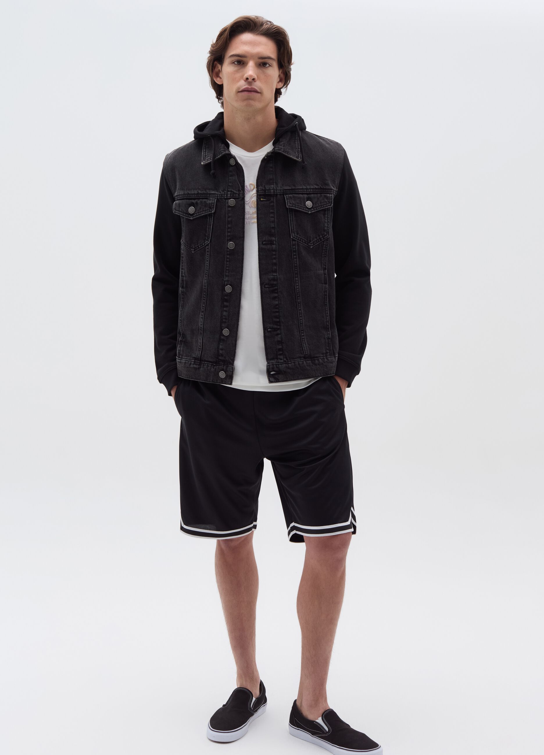 Ovs Bermuda jogger con profili rigati