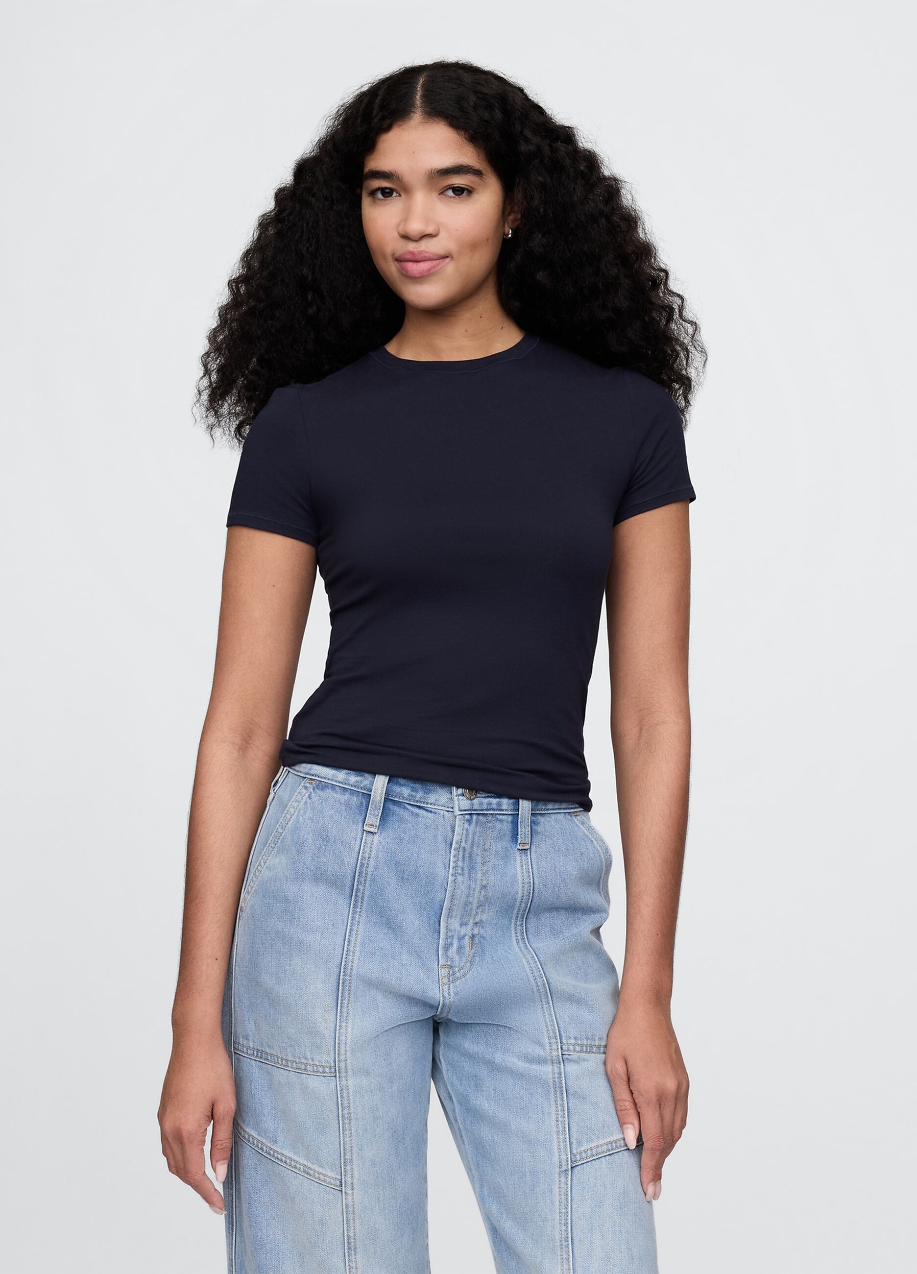 Blue Stretch Short Sleeve T-Shirt