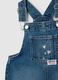 Girls' denim dungarees with embroidery_2