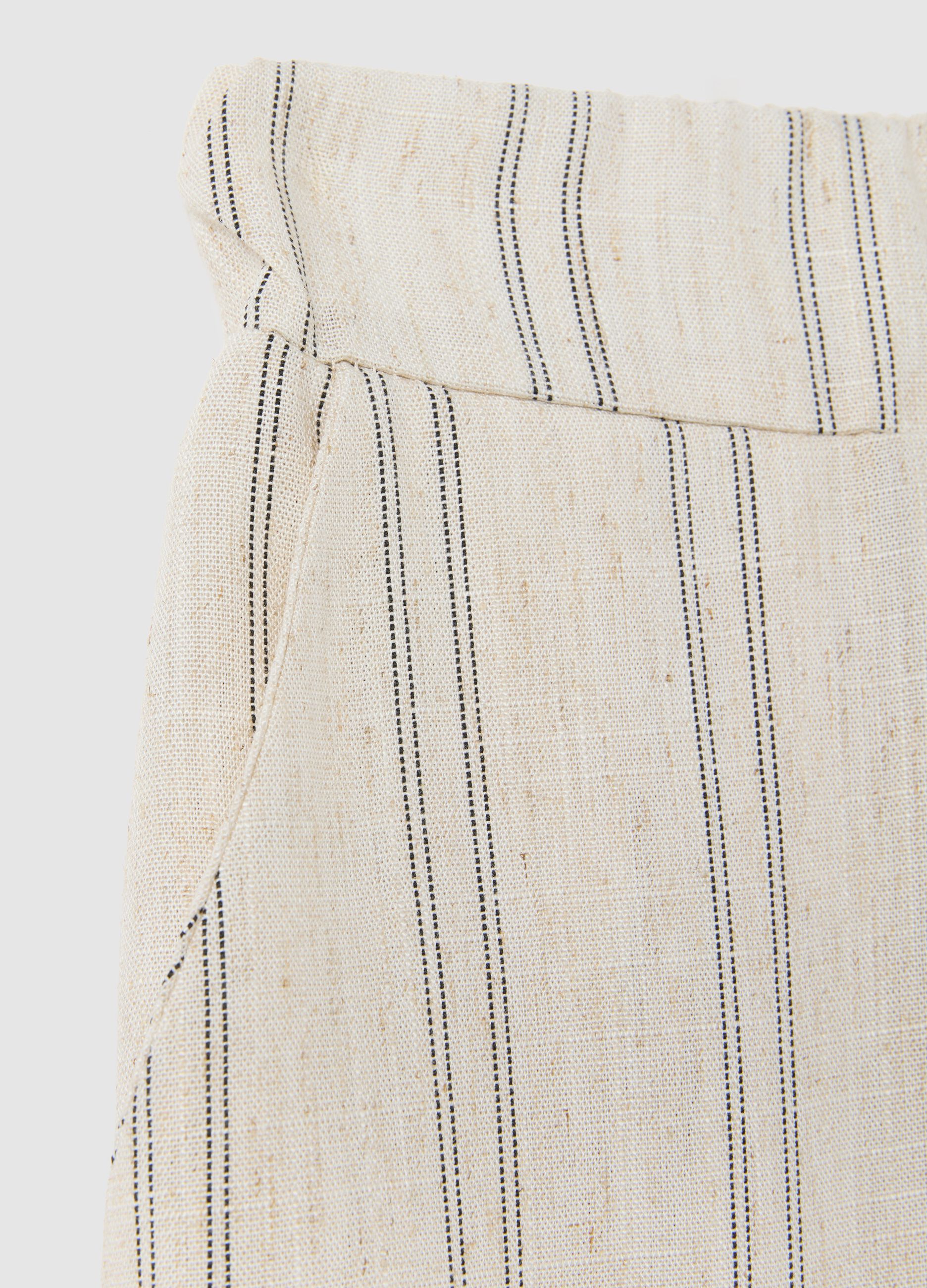 Women's Beige Regular Fit Trousers
