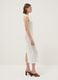 White pure cotton slim-fit dress with broderie detail and deep V-neck_2