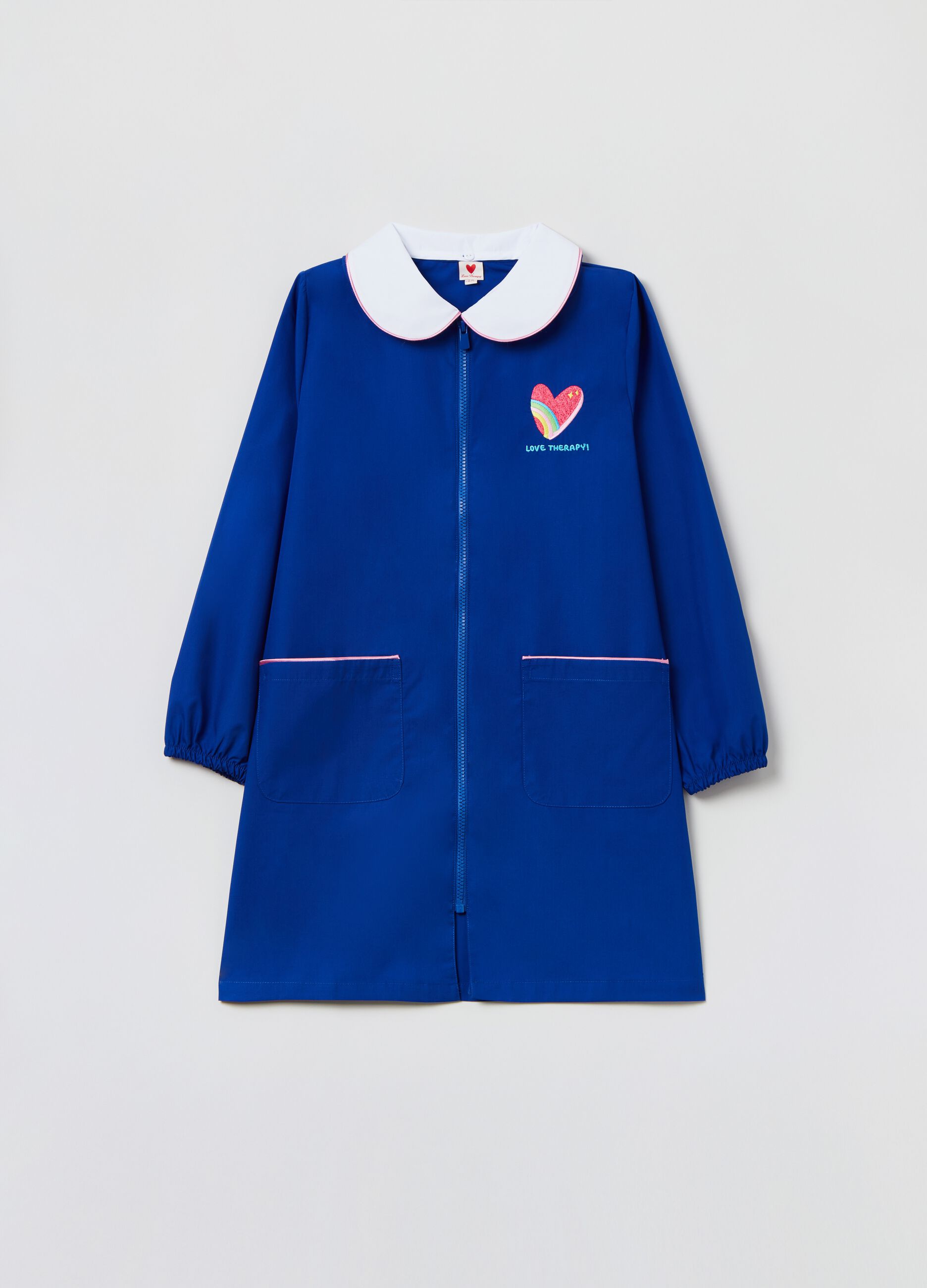 Grembiule con zip e ricamo cuore_0