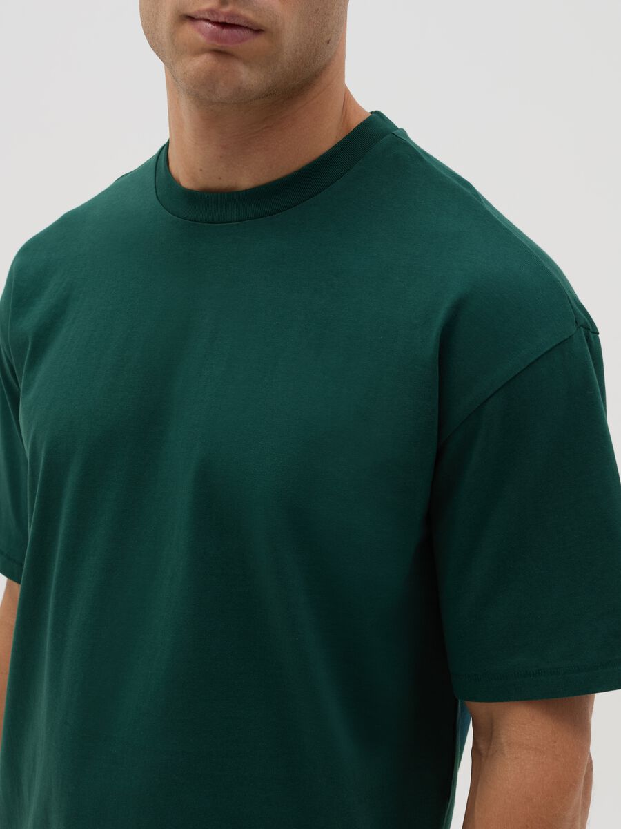 Solid colour T-shirt in organic cotton_2