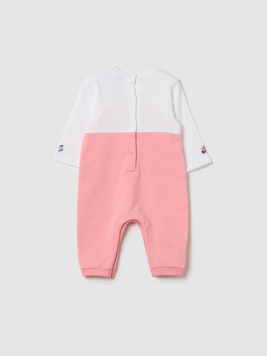 Dungaree-style onesie with Minnie Mouse and Figaro print_1