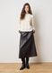 Long Brown Skirt with Side Pockets_0