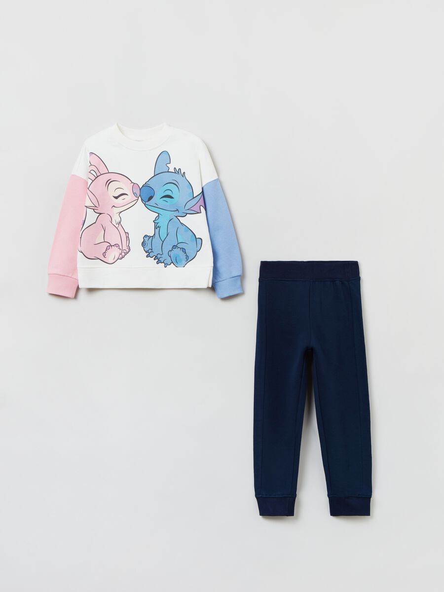 Jogging set con stampa Angel e Stitch_0