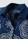 Blue pure cotton shirt dress_5