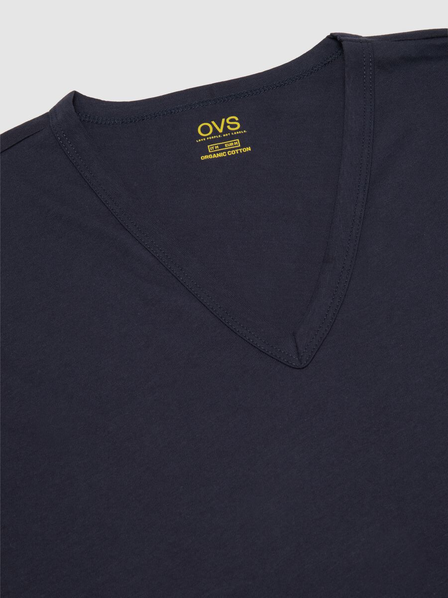 Bipack di t-shirt da uomo in puro cotone blu regular fit_5