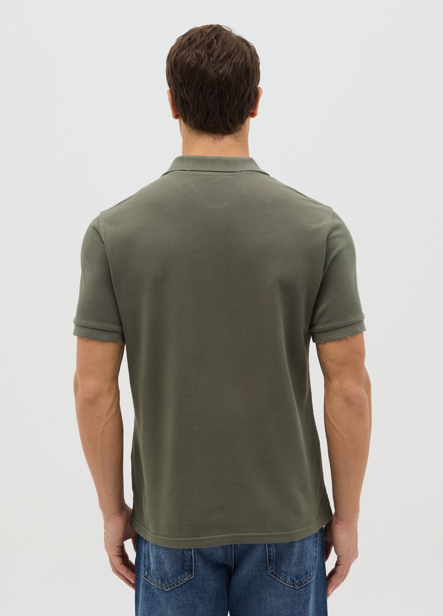 100% cotton piqué polo shirt
