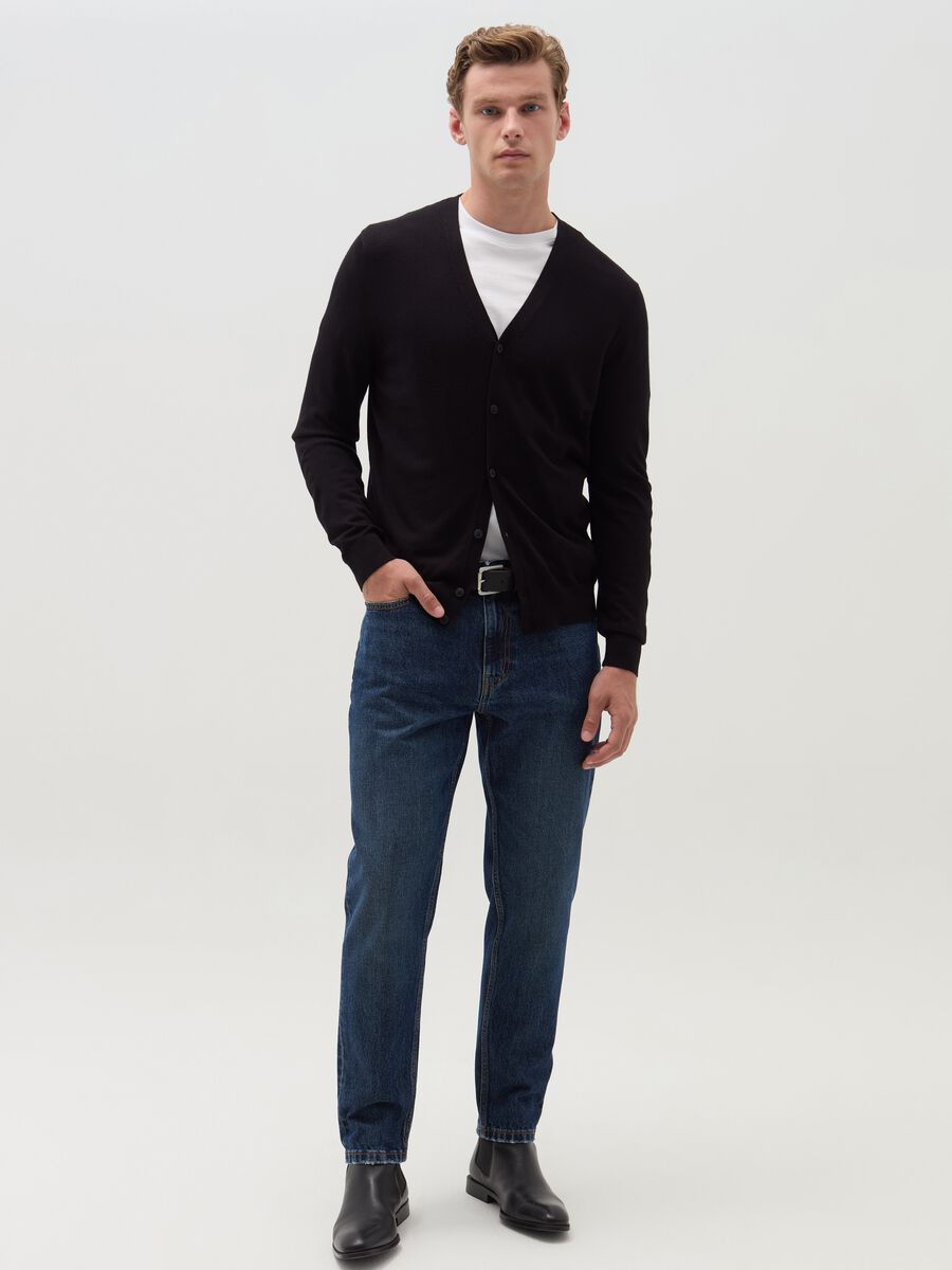 V-neck cardigan_1