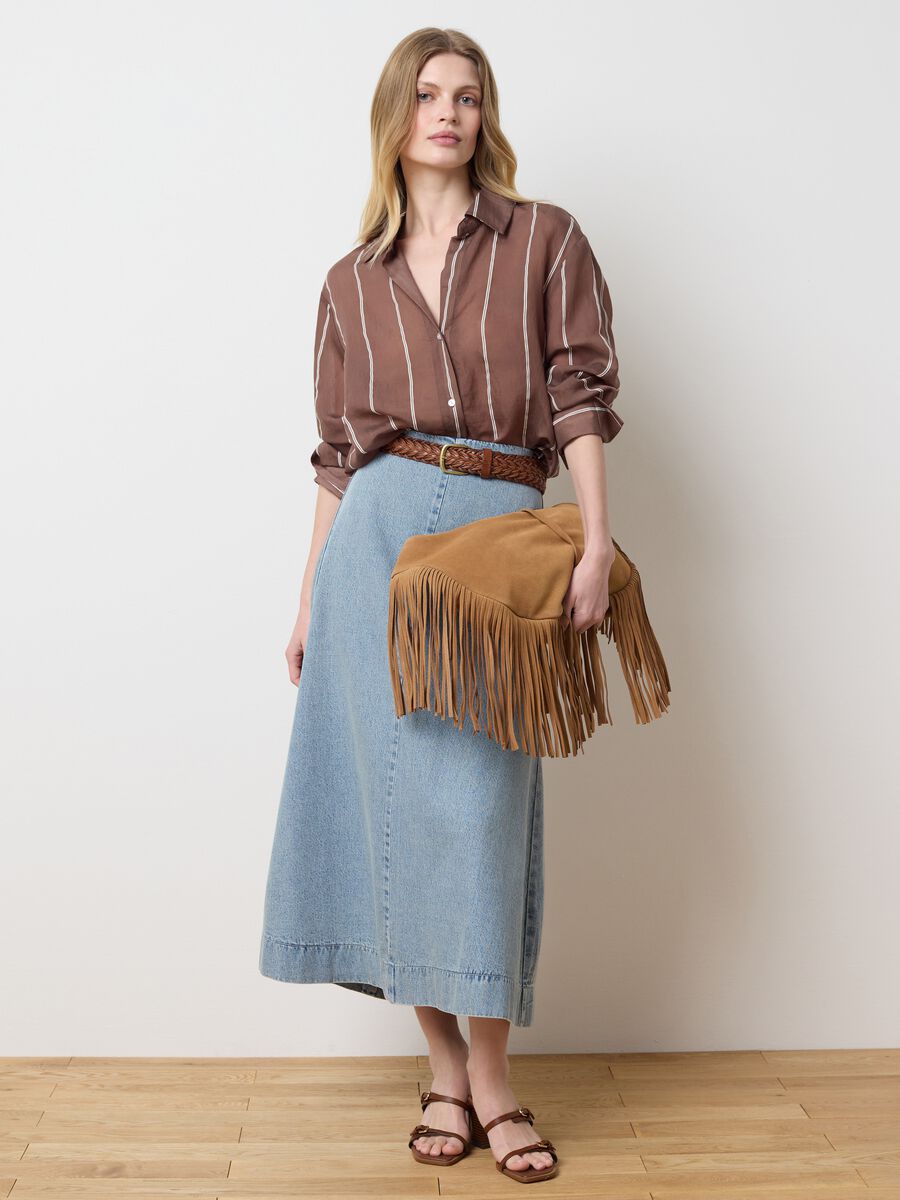 Long Denim Skirt Les Copains Housebrand_0