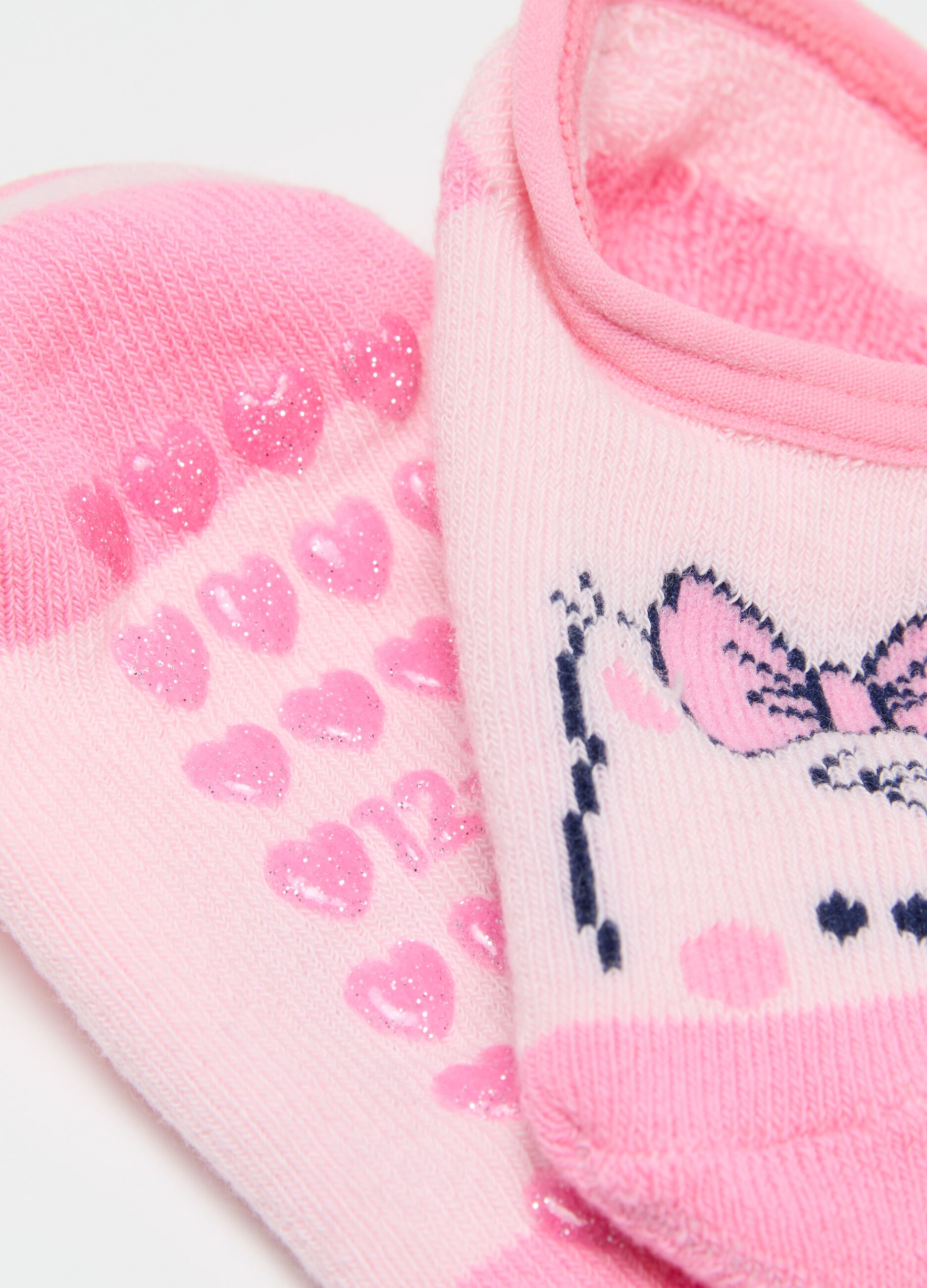 Slipper socks with puppy design