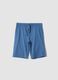 Boys&rsquo; light blue regular-fit shorts in pure organic cotton_3