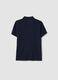Boys&rsquo; blue organic pure cotton polo shirt, regular fit_1