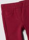 Red organic stretch cotton treggings_2