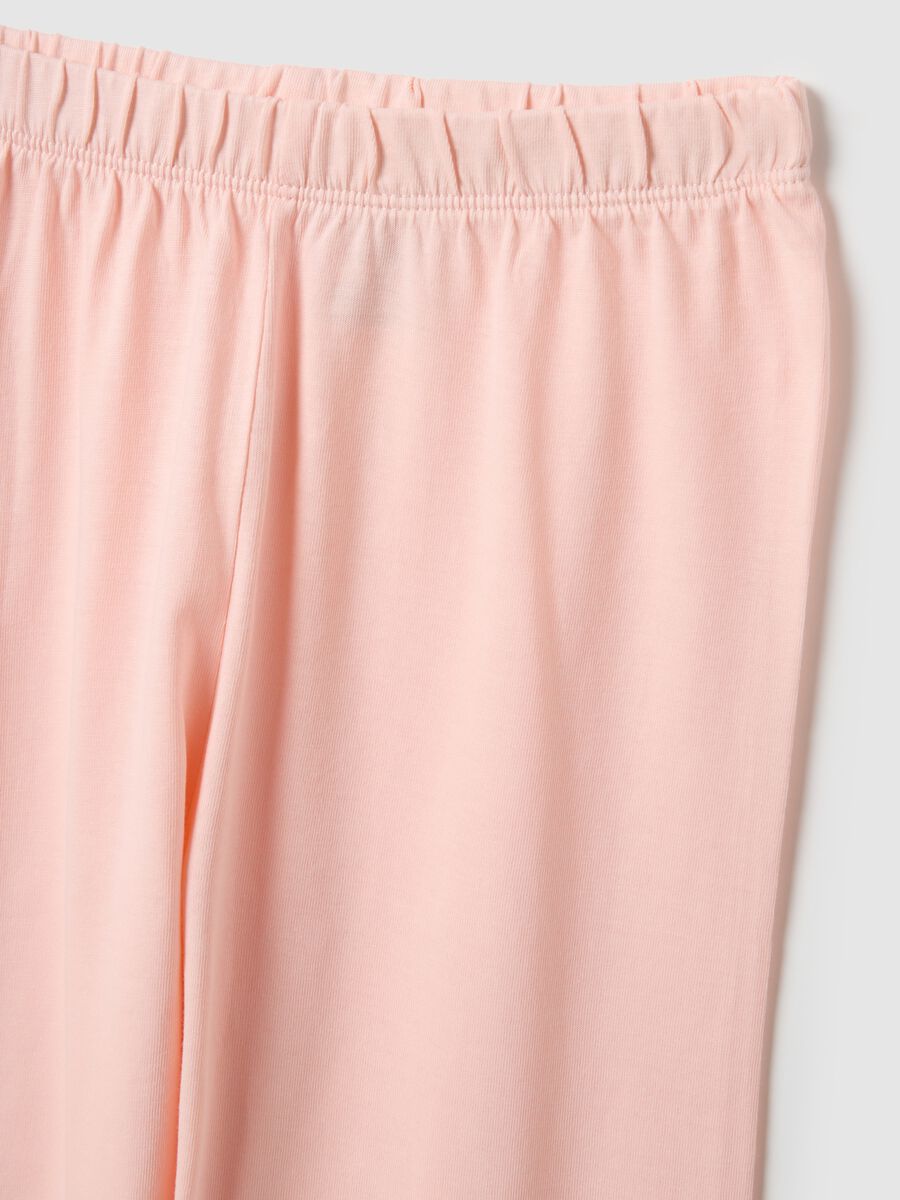 Girls' Regular Fit Multicolour Pure Cotton Pyjamas with Strawberries_3