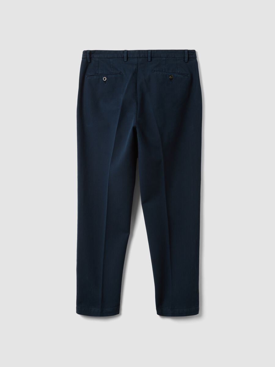 Light blue stretch cotton and modal chino trousers_2