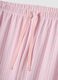 Pantaloni pigiama in puro cotone a righe rosa regular fit_5