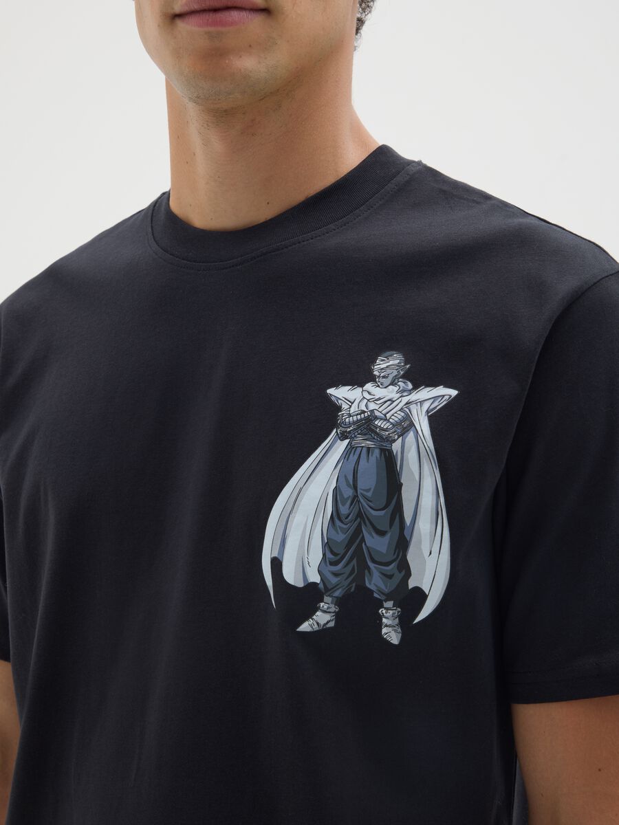 Black pure cotton regular fit t-shirt with print_3
