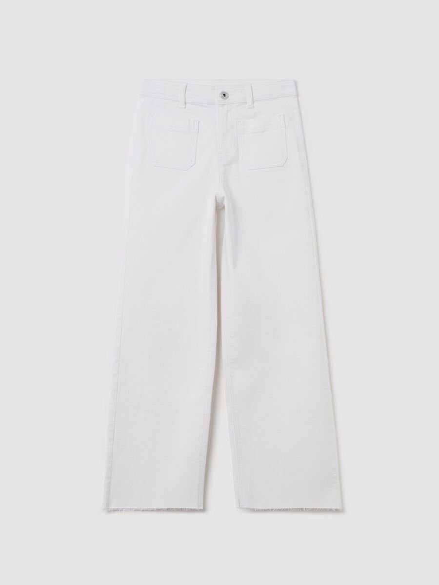 Pantaloni a gamba larga con tasche _0