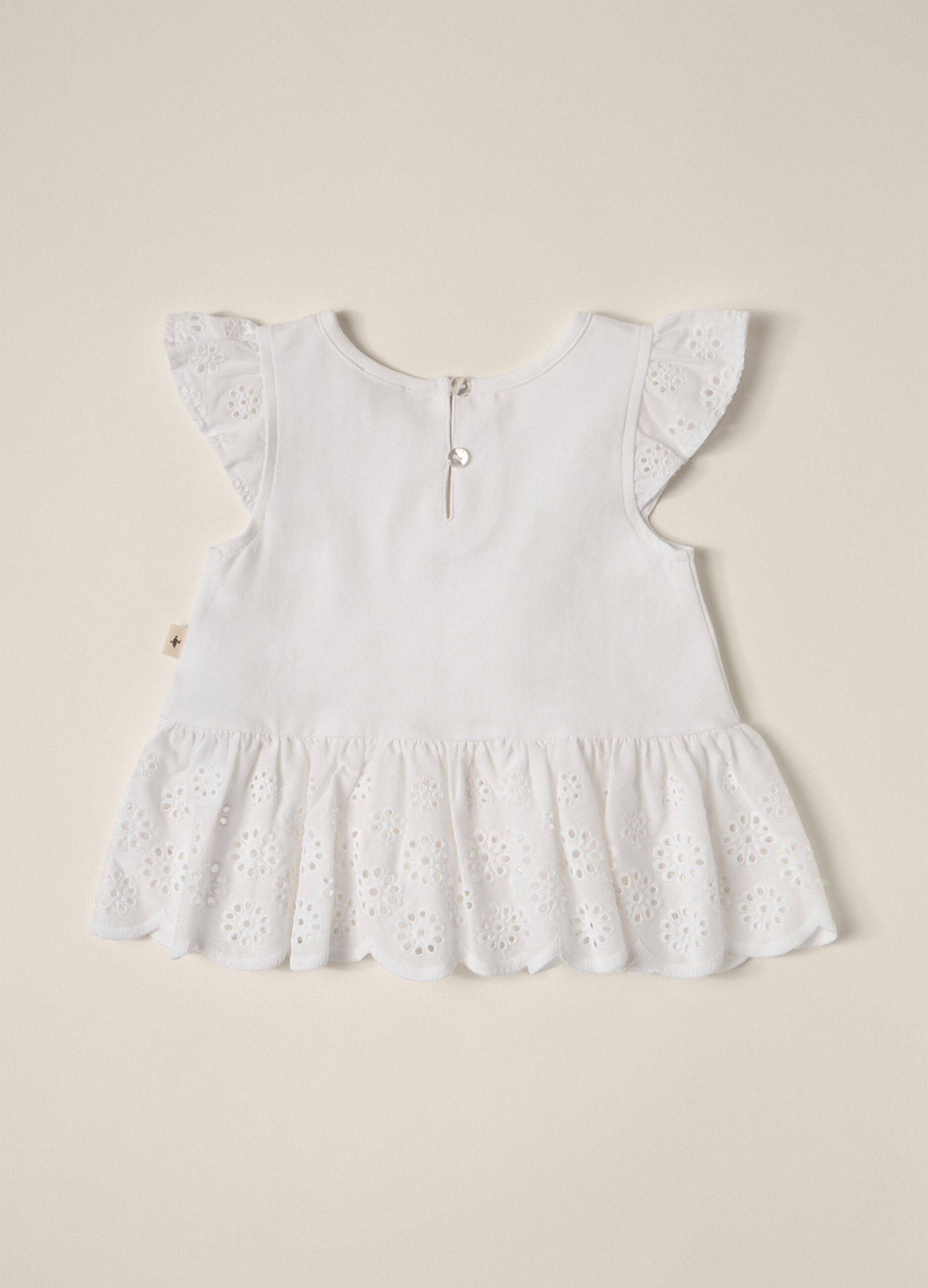 T-shirt in jersey di cotone stretch IANA neonata
