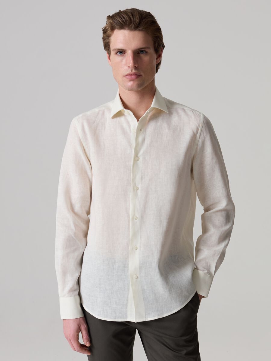 Contemporary shirt in linen_1