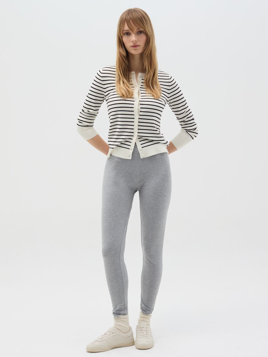 Essential leggings in stretch cotton_0