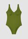 Green stretch fabric swimsuit_4